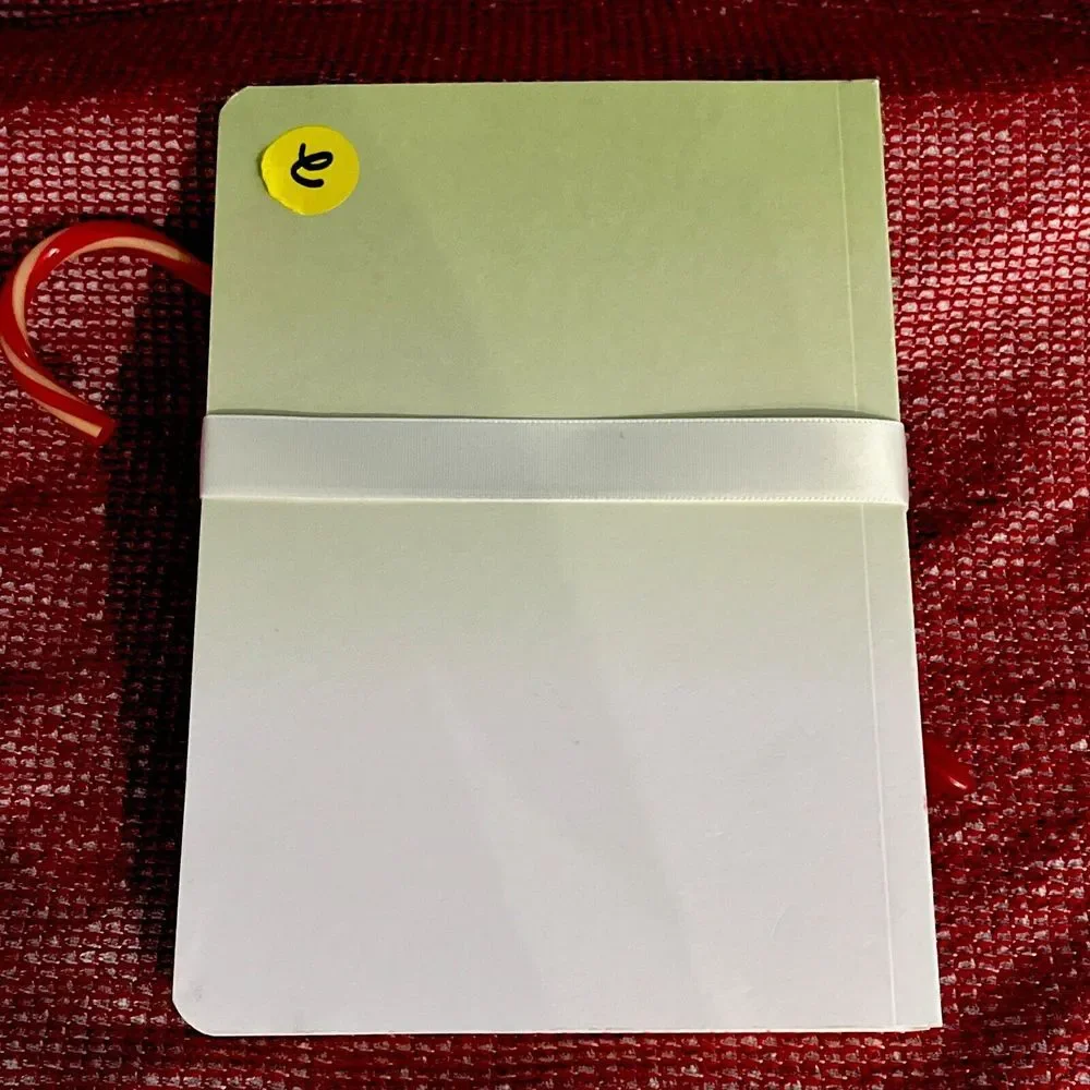 Vintage Christmas Greetings Holiday Journal Notebook Stationary Candy Cane Pen‎